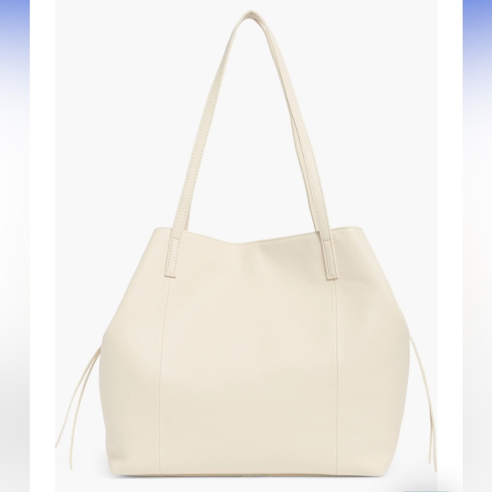 BRAND NEW Hobo leather tote bag, never used. Off-white genuine leather